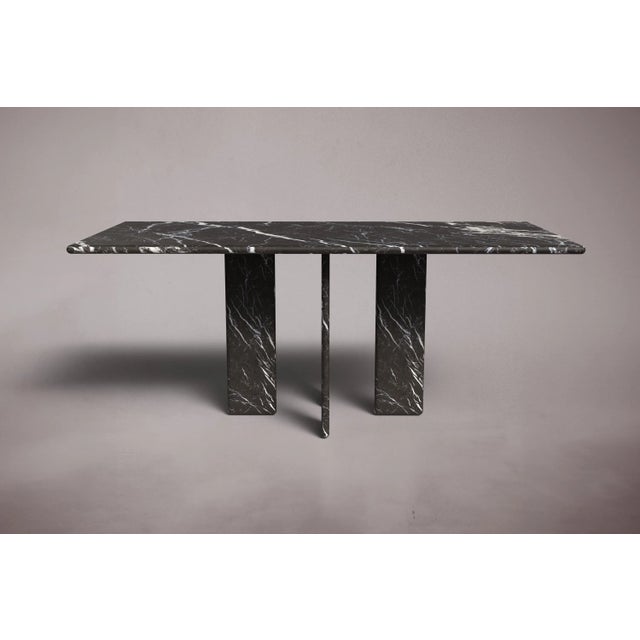 Crafted and hand-finished from Alexander Black Marble. Alexander Black Marble can be honed and polished for a matte finish...