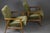 Wood Mid-Century Modern Beech Chairs in Olive Green Velvet, 1970s, Set of 2 For Sale - Image 7 of 11