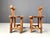 Vintage Brutalist Sculptural Dining Chairs, 1960s, Set of 6, in Very Good conditions. Designed 1960 to 1969