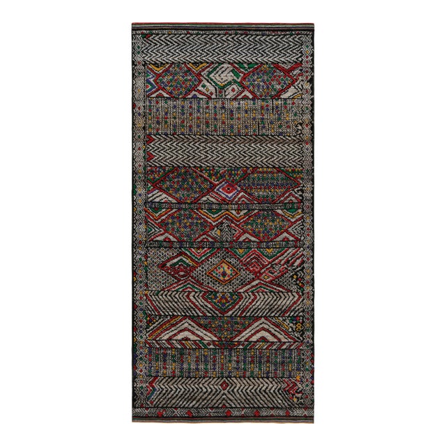 Rug & Kilim’s Modern Moroccan Style Rug With Polychromatic Patterns For Sale