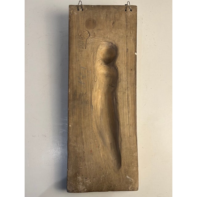 Sculpture Materials Antique Italian Terra Cotta Angel Sculpture/Plaque For Sale - Image 7 of 8