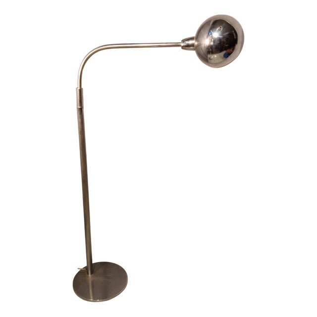 Venticinque Floor Lamp in Chromed Brass by Sergio Asti for Candle, 1970s For Sale