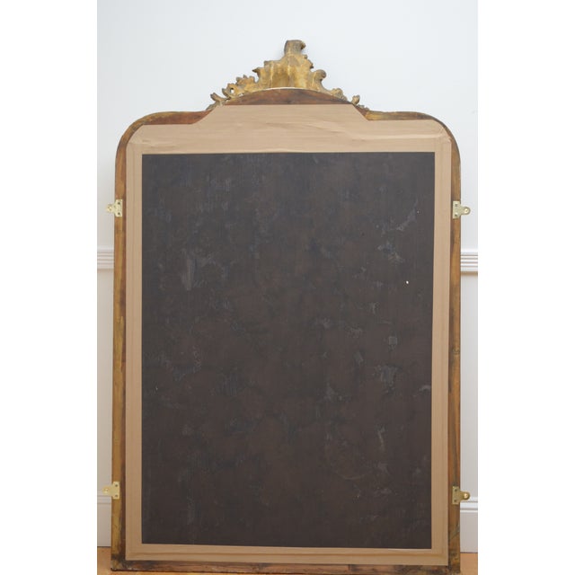 Napoleon III Chateau Wall Mirror, Gold Leaf & Gesso, 1850 For Sale - Image 14 of 15