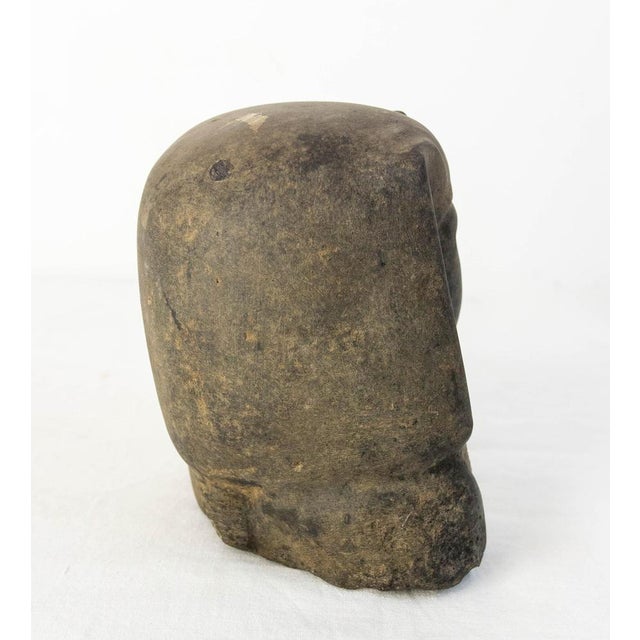 Egyptian Black Stone Pharaoh Bust Statue, 19th Century For Sale - Image 4 of 10