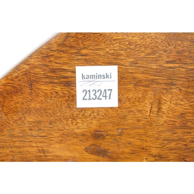 Vintage Antique Solid Mahogany Traditional Style 26" Round Tilt-Top Accent Table For Sale - Image 9 of 9