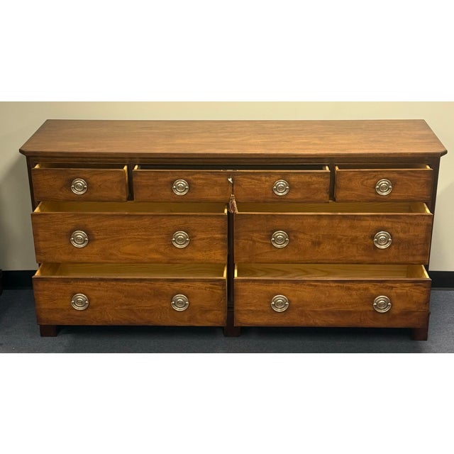 Brown Ethan Allen “Elliott” Mahogany Dresser From Newport Collection For Sale - Image 8 of 12