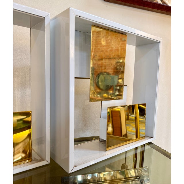 Pair of “Quadro Di Luce” Table Lamps by Gio Ponti for Pollice, Italy, 1960s For Sale - Image 9 of 18