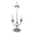 Karl Springer Attrib Table Lamp Nickel Plated Art Deco Revival For Sale