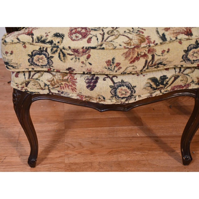 We are pleased to offer this gorgeous pair of French Fireplace chairs , from the 1930 . This pair is made of fruit wood...