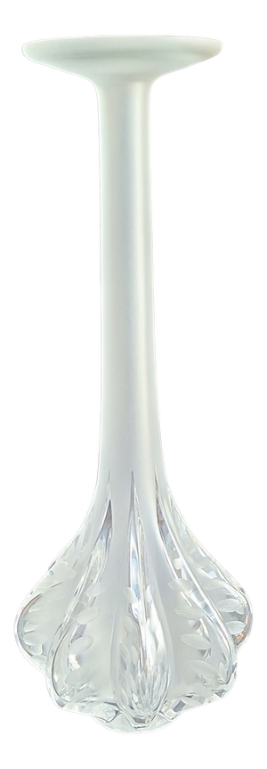 Soliflore Glass Vase Marie-Claude in Satin-Finished Crystal Glass by Lalique, 1970s