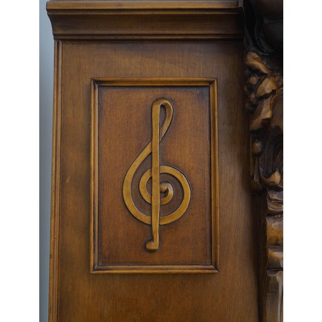 Brown Franz Hermle Rococo Style Carved Grandfather Clock For Sale - Image 8 of 18