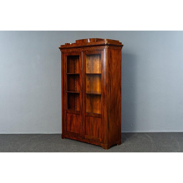 Biedermeier Mahogany Bookcase, 1840s For Sale - Image 4 of 16