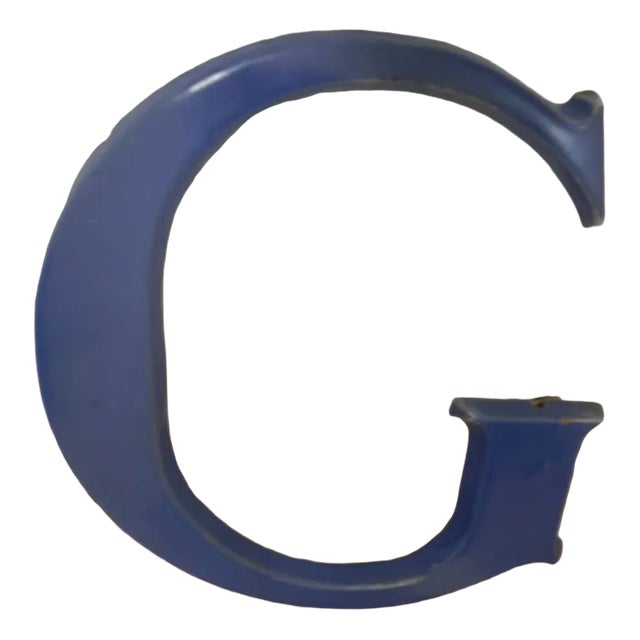 Letter G in Terracotta, 1940 For Sale