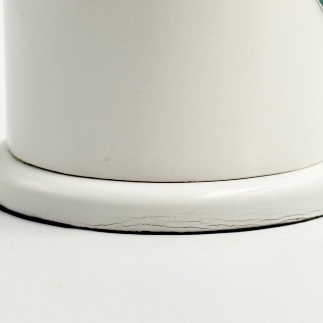 White Lipstick Table Mirror, Italy, 1970s For Sale - Image 12 of 14