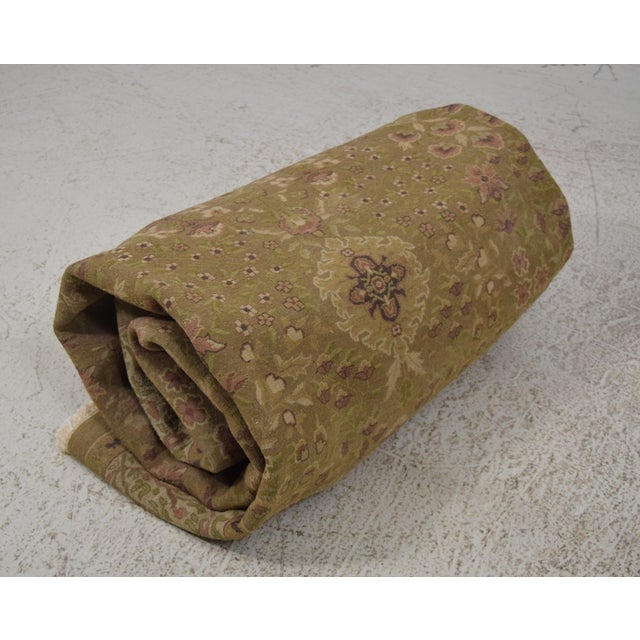 Age: Approx: 20 Years Old Details: Nice Olive Green Colors Grade 8 Out Of 10 Hand Knotted & Woven Condition: Minor...