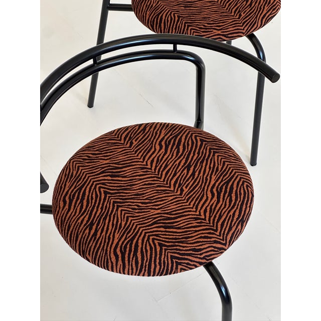 Black Vintage Chairs by Ross Littell for Atelier Areti, 1980s, Set of 4 For Sale - Image 8 of 11