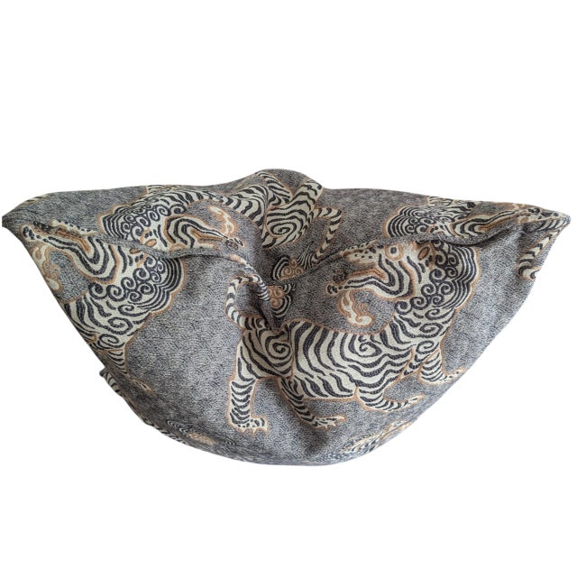 Designer Chinoiserie Tibetan Tiger Pillow Covers - A Pair For Sale - Image 13 of 16