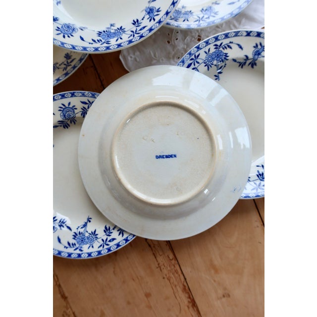 Antique Porcelain Soup Plates, 1890s, Set of 6 For Sale - Image 13 of 16