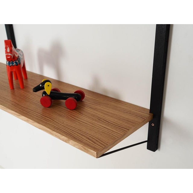 Danish Oak Shelving Unit, 1970s For Sale - Image 4 of 10