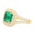 Art Deco Grs Certified 2.66 Carat Minor Oil Colombian Emerald and Diamond Pave Ring For Sale - Image 3 of 9