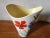Vintage French Wide Neck Vase with Hand-Painted Flowers and Yellow Interior from Vallauris, 1960s For Sale - Image 6 of 11