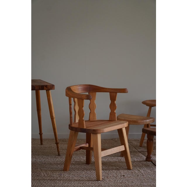 Modern Norwegian Armchairs in Pine by Krogenæs, 1950s, Set of 4, Set of 4 For Sale - Image 6 of 18