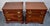 Vintage Pair Mahogany Nightstands Chippendale Chests With Pull Out For Sale - Image 12 of 18