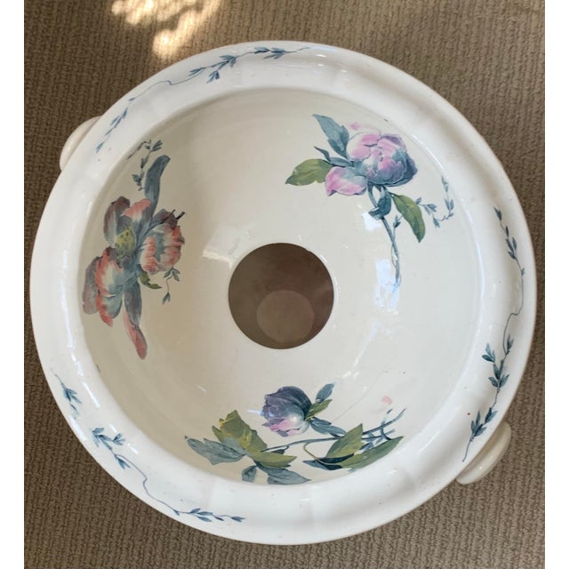 Antique White 1950s Minton Planter/Wine Cooler/Dinner Waste Bucket For Sale - Image 8 of 9