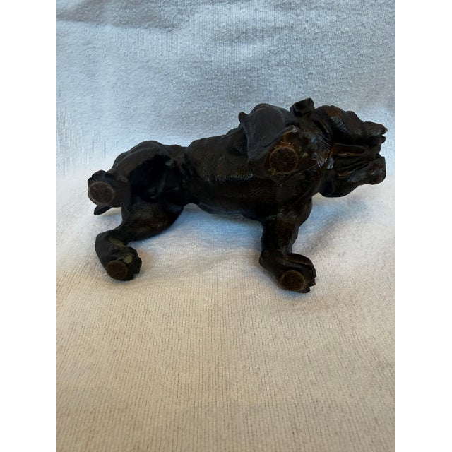 1930s Cast Iron Bulldog For Sale - Image 11 of 12