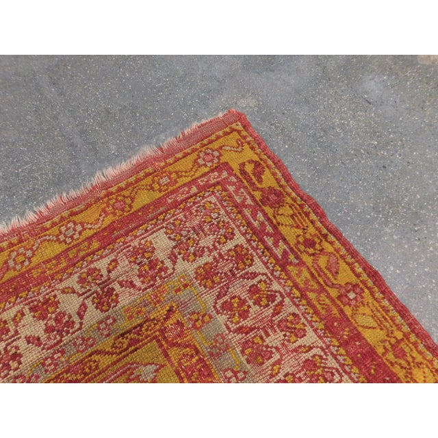 Origin: Turkey Material: wool Circa: 1920 Style: Oushak Design: Prayer rug