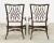Set of Four Barbara Barry Rattan Script Dining Chairs For Sale - Image 9 of 18