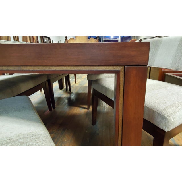 Henredon Furniture Venue Walnut Mid-Century Modern Dining ...
