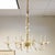 Champagne Colored Six-Light Murano Chandelier For Sale - Image 12 of 13