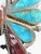 Vintage Navajo Style Sterling Silver Turquoise & Spiny Oyster Butterfly Cuff Bracelet For Sale In New York - Image 6 of 12
