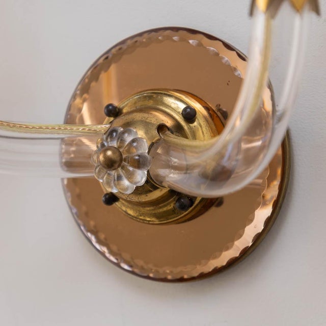 1930s French Art Deco Lucite Two-Arm Sconces - a Pair For Sale - Image 4 of 11