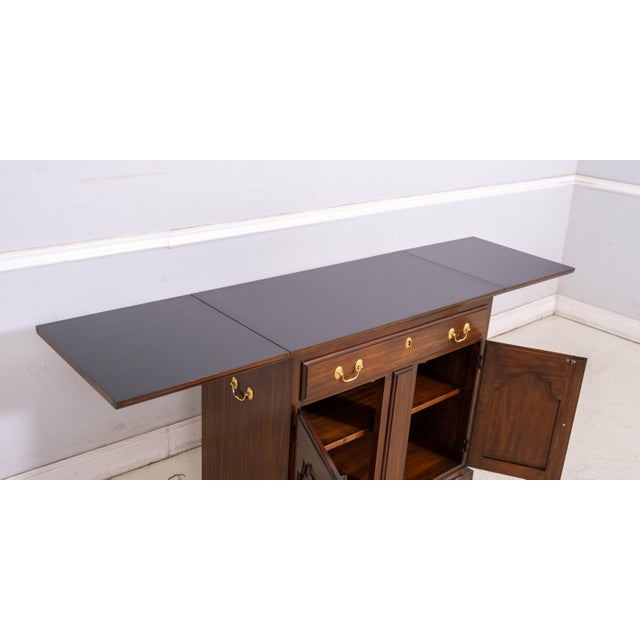 1980s Harden Cherry Flip Top Server Cabinet For Sale In Philadelphia - Image 6 of 18