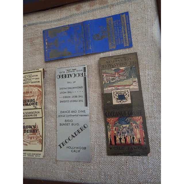 Framed Vintage California Landmark Matchbooks For Sale - Image 12 of 12