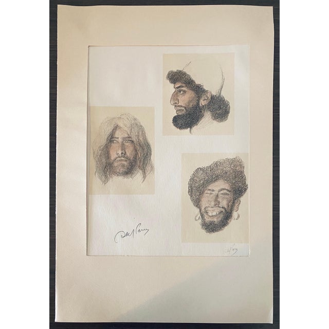 Abel Pann, Abel Pann Israeli Bezalel School Lithograph Judaica Biblical Print Jewish Art For Sale