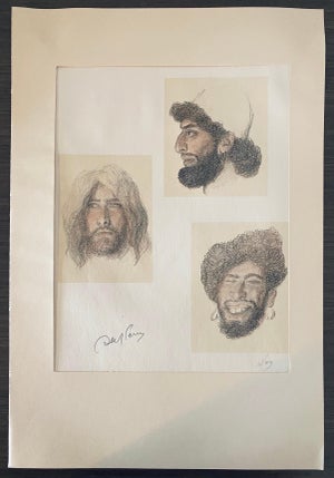 Abel Pann, Abel Pann Israeli Bezalel School Lithograph Judaica Biblical Print Jewish Art