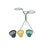 Vintage Tripod Plant Stand with Three Lotusouple Planters, 1960s For Sale - Image 6 of 18