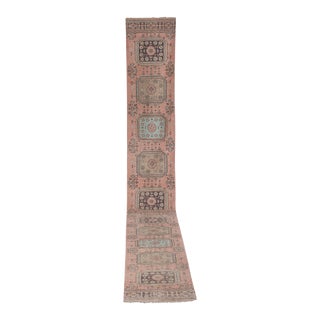 Turkish Oushak Extra Long Runner - Stair Tread 2'7" X 21'11" For Sale
