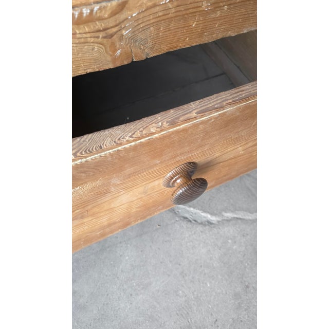 Large Scale 19th Century Antique English Pine Cabinet For Sale - Image 12 of 14