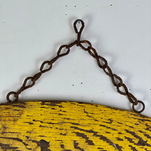 Late 19th Century Double Sided 19th Century "Colosi Art Studio" Wood Trade Sign in Shape of Artist Palette For Sale - Image 5 of 11