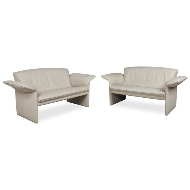 JR 2700 2-Seater Sofas in Cream Leather from Jori, Set of 2 For Sale - Image 16 of 16
