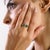 Green Modern Style 18k Gold Octagon Cut Emerald Toi Et Moi Ring Size 7 For Sale - Image 8 of 13