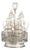Lisbon Crown Silver Cruet Set, 19th Century, Set of 5 For Sale