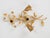 Mid-Century Modern 1960s Italian Florentine Gilt Metal Floral 2-Light Wall Sconce With Crystals For Sale - Image 3 of 10