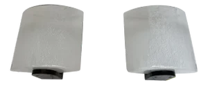 1970s Bubble Murano Glass and Metal Sconces by Leucos, Italy - a Pair
