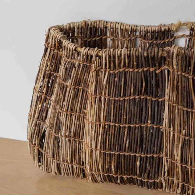 Antique Japanese Shoi Kago Basket, Early 20th Century For Sale - Image 11 of 11
