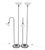 Postmodern Uplighter Floor Lamps, Italy, 1980s, Set of 2 For Sale